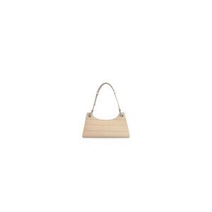 APEDE MOD Women's Beige Crocodile Print Leather Single Strap Shoulder Bag